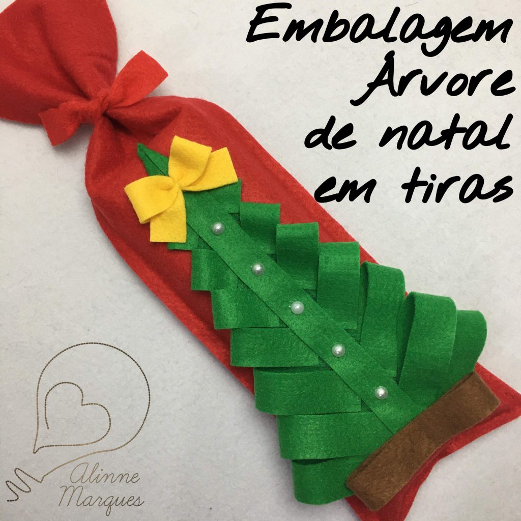 Embalagem para o Natal de Feltro